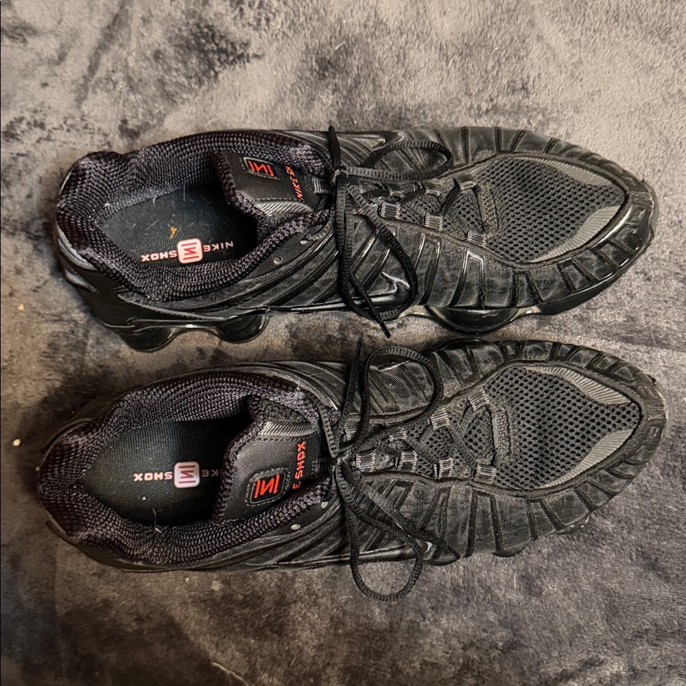 Nike Black Shox Athletic Shoes